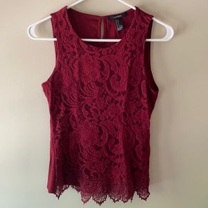 Forever 21 lace top; size S